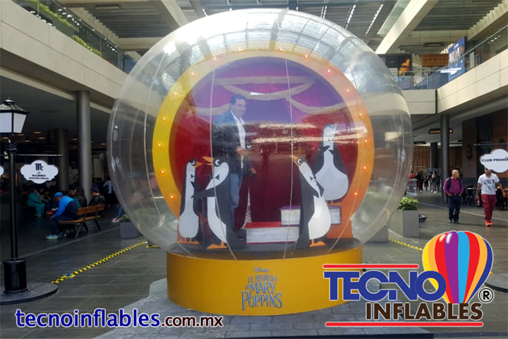 Esferas inflables gigantes transparentes para escenografías